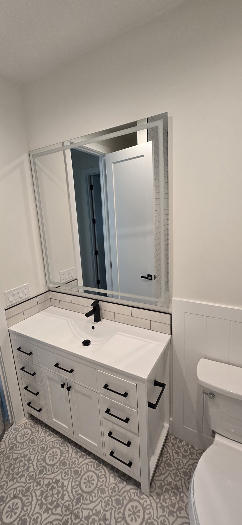 Real photo of third bathroom vanity